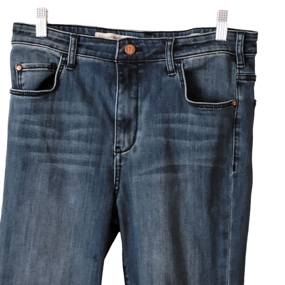 Pilcro Anthropologie High Rise Bootcut Jean Women 30 Button Hem Denim - Picture 4 of 14